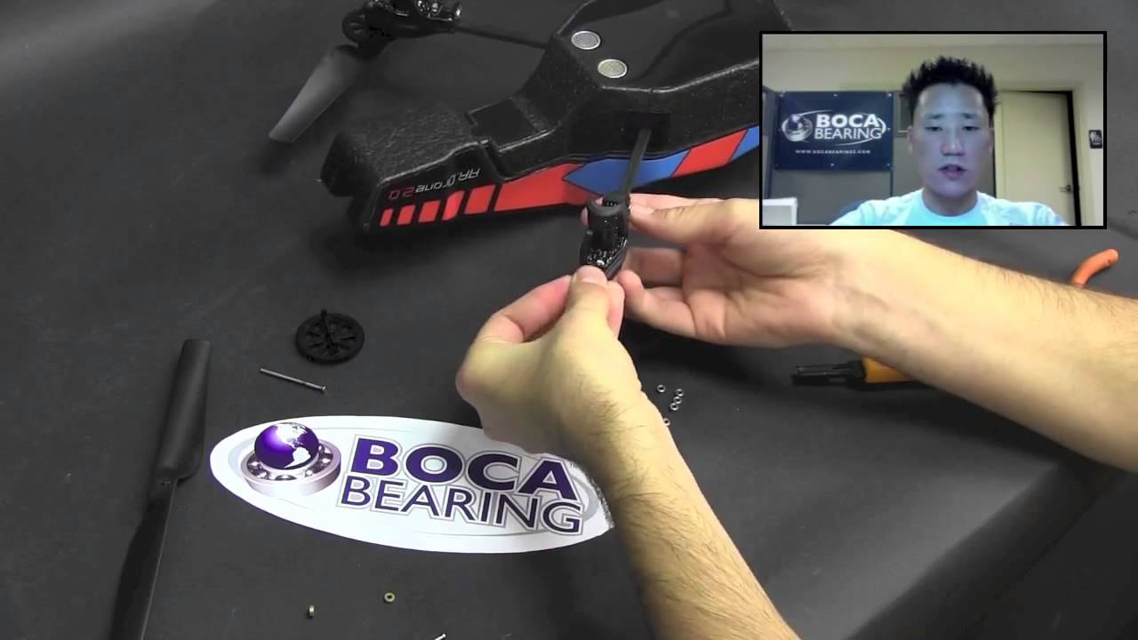 How To Install Bearings In The AR Parrot Drone 2.0 With Boca Bearings