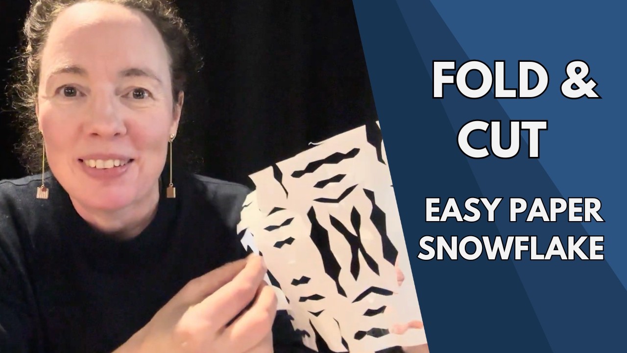 FOLD & CUT: Easy Paper Snowflake Tutorial