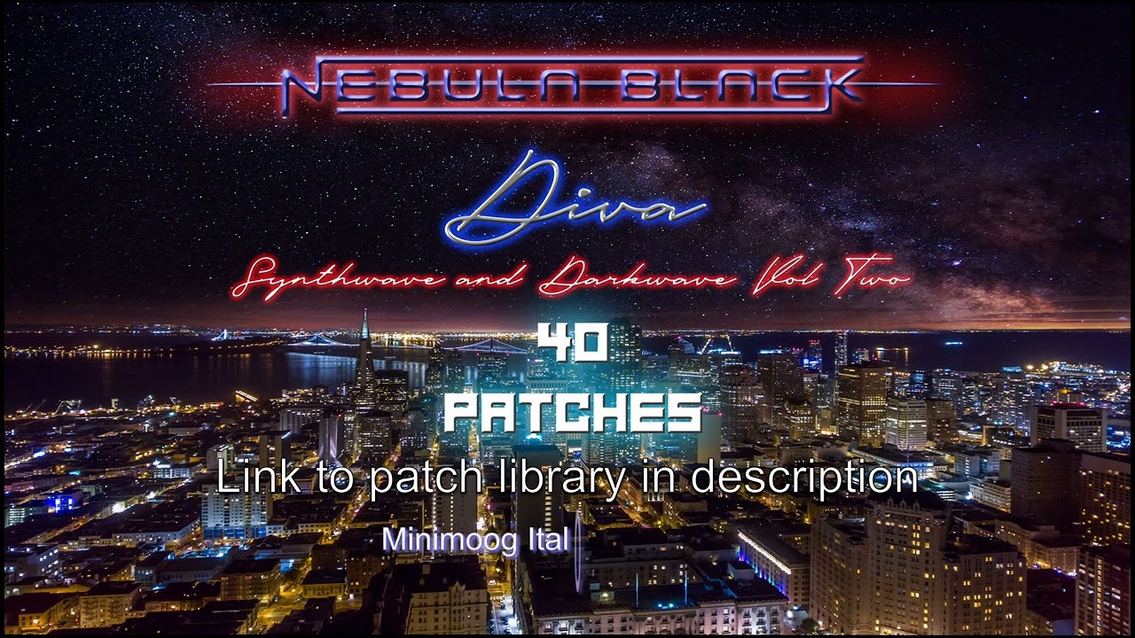 Diva Synthwave and Darkwave Patch Bank Vol 2