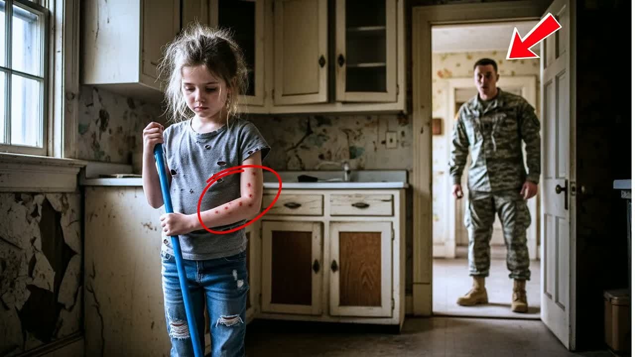 Un Soldato Tornò A Visitare Sua Figlia Di 8 Anni… E Gelò Vedendo I Segni Rossi Sulle Sue Braccia