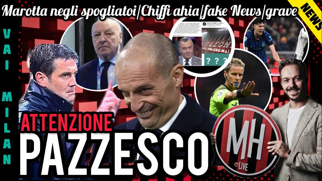 😱PAZZESCO🚨MAROTTA NEGLI SPOGLIATOI😡INTER VITTIMA📌CASO CHIFFI🤐CLAMOROSA FAKE NEWS👎GRAVE!!!🔥DAI MILAN!