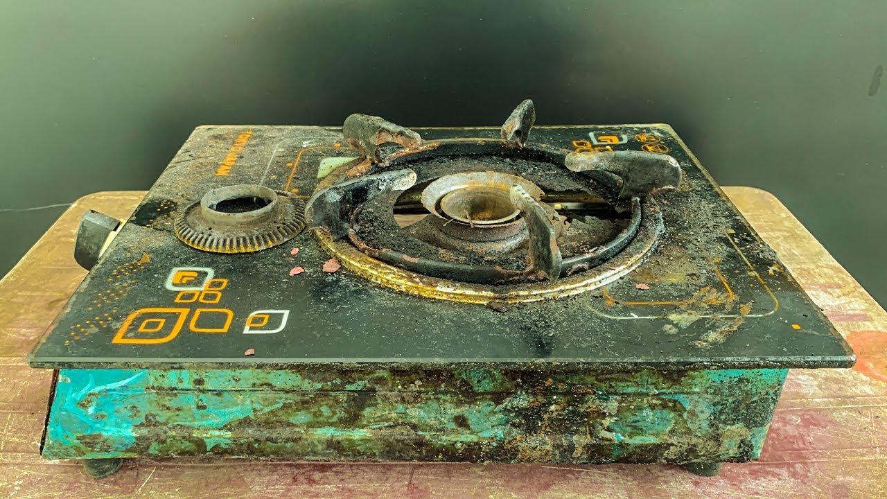 Restorations Of Kitchen Utensils // Restore The Old Single Gas Stove Broken, The Ending Is So Great