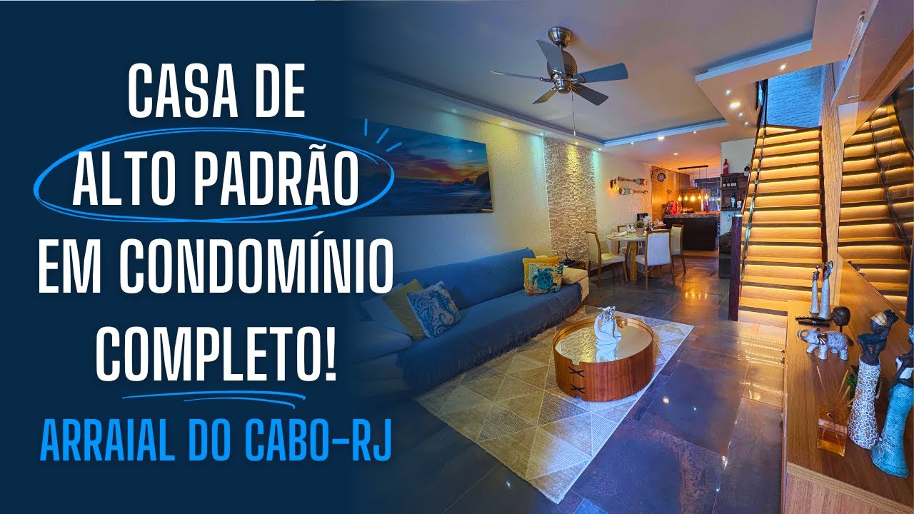 CASA DE ALTO PADRÃO NA PRAIA GRANDE | ARRAIAL DO CABO-RJ