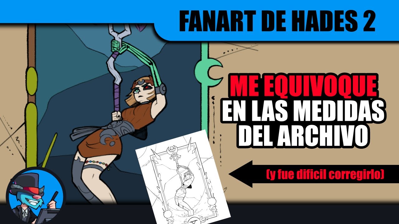 Coloreando el Fanart de Melínoe y hablando de formatos para dibujar 🎨