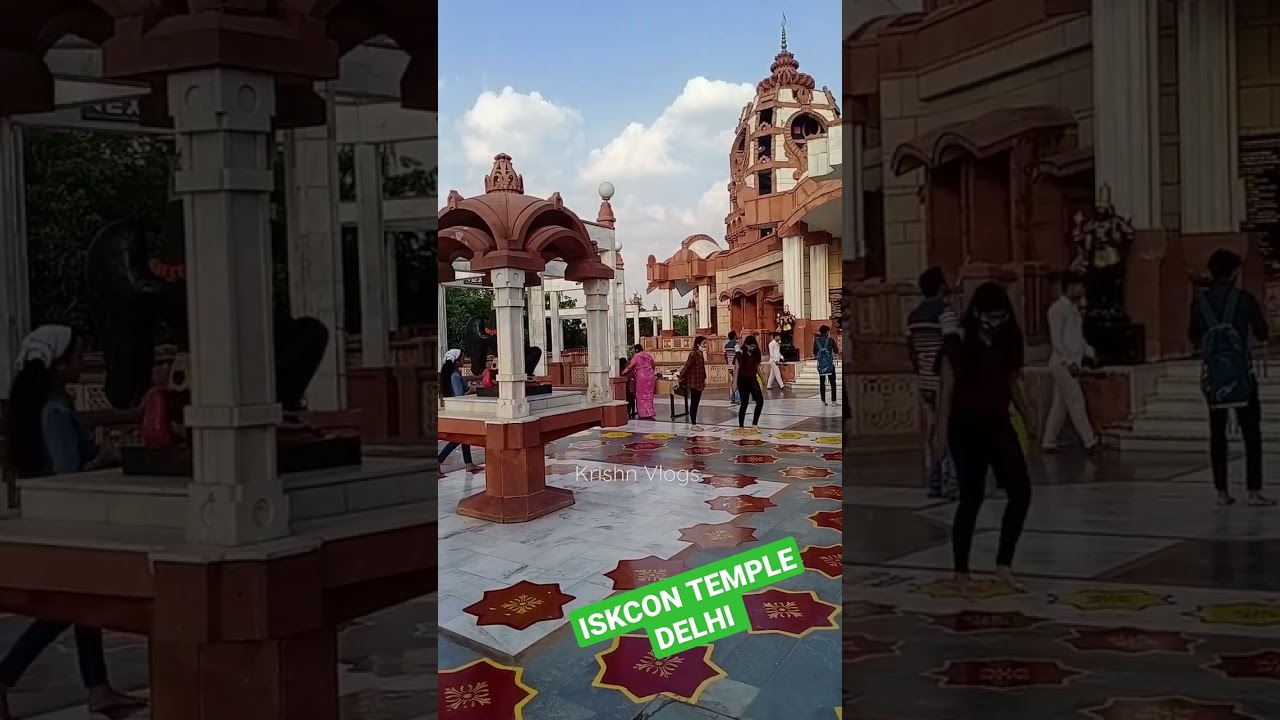 ISKCON TEMPLE DELHI || iskcon Mandir delhi India video