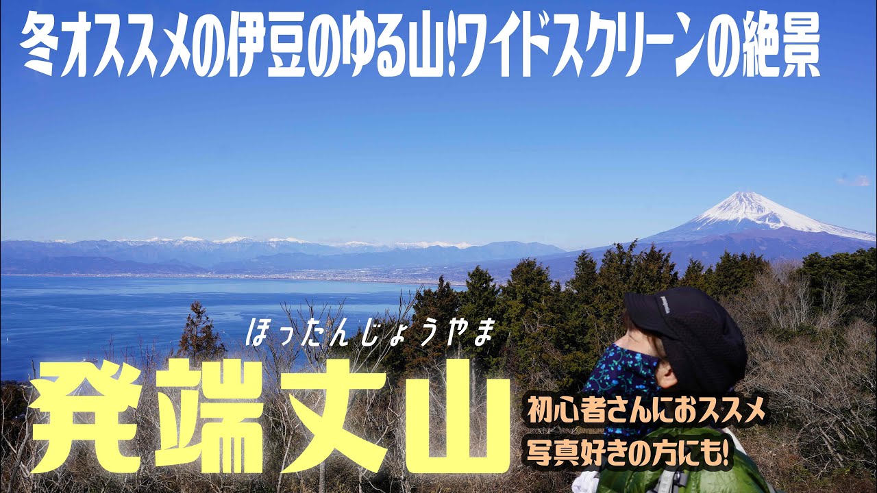 【登山】富士山と海と南アルプスの絶景！発端丈山は冬でも暖かい伊豆のゆる山です♪2025.2.9