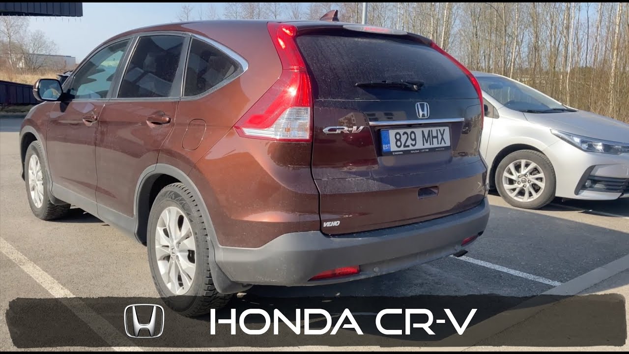 Cold start (+7C) Honda CR-V 2.0 I-VTEC 155hp 114kw AWD SUV exhaust engine sound