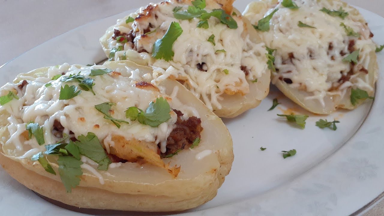 Chayotes Rellenos de Carne Molida