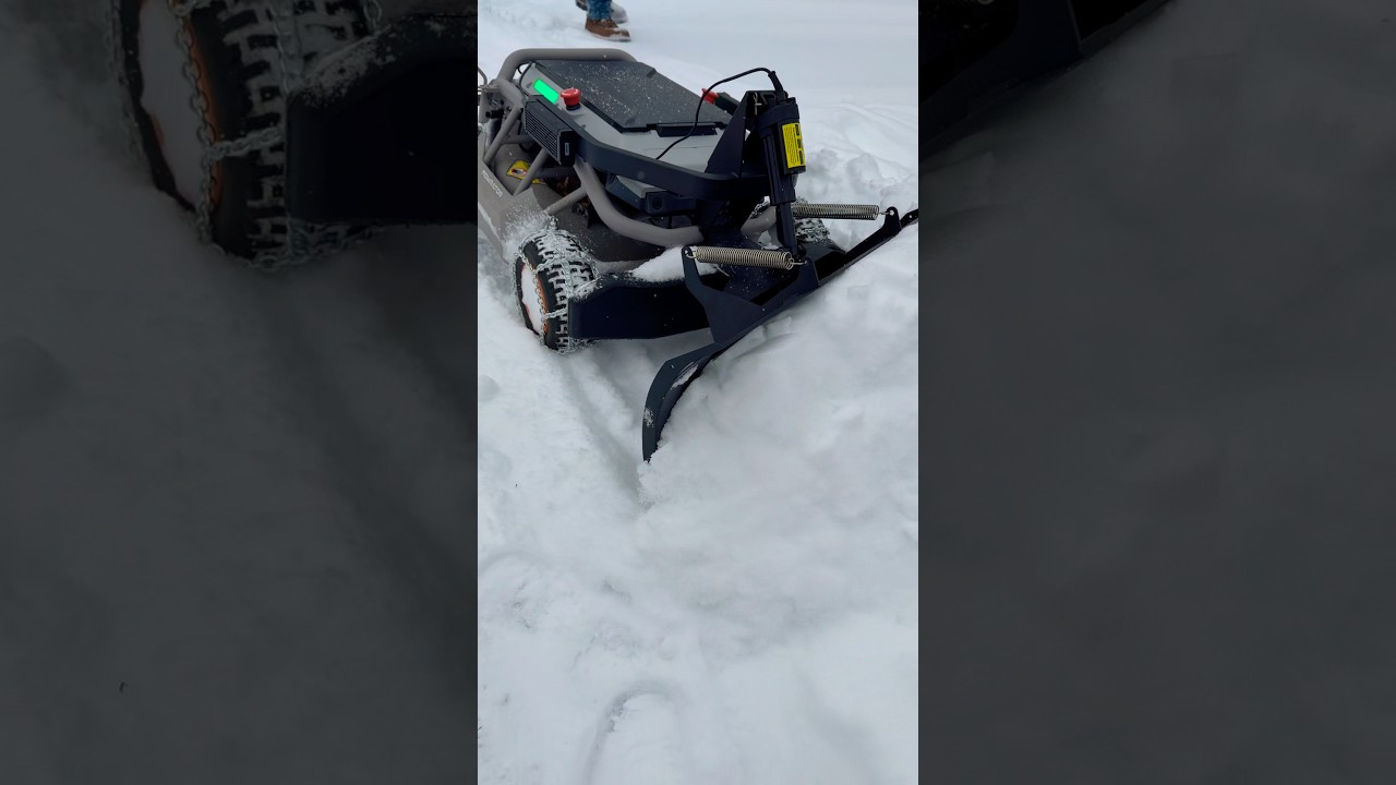 Ready for All Weather with my RC Mower Converted to Snow Plow! Makes Life So Much Easier!