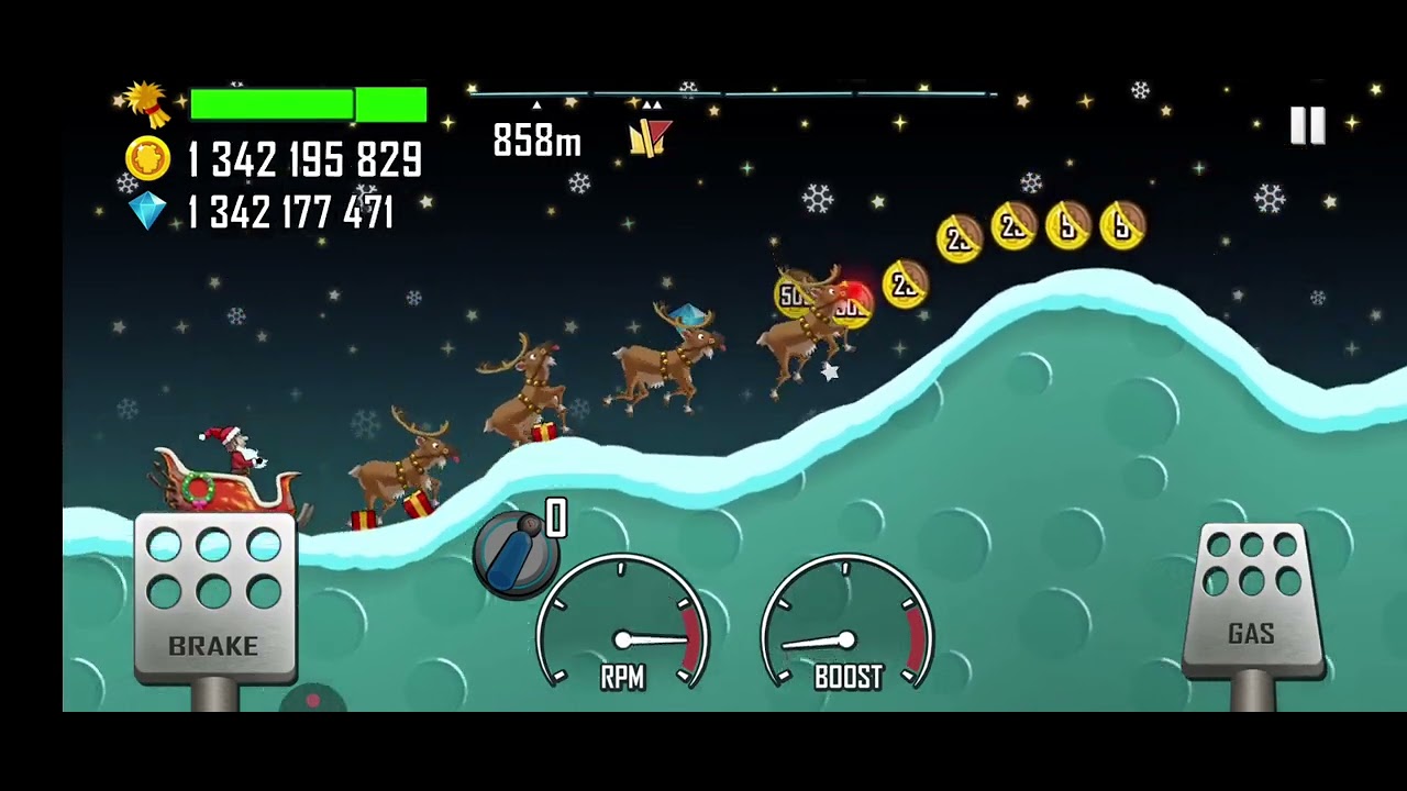 Hill climb racing game.