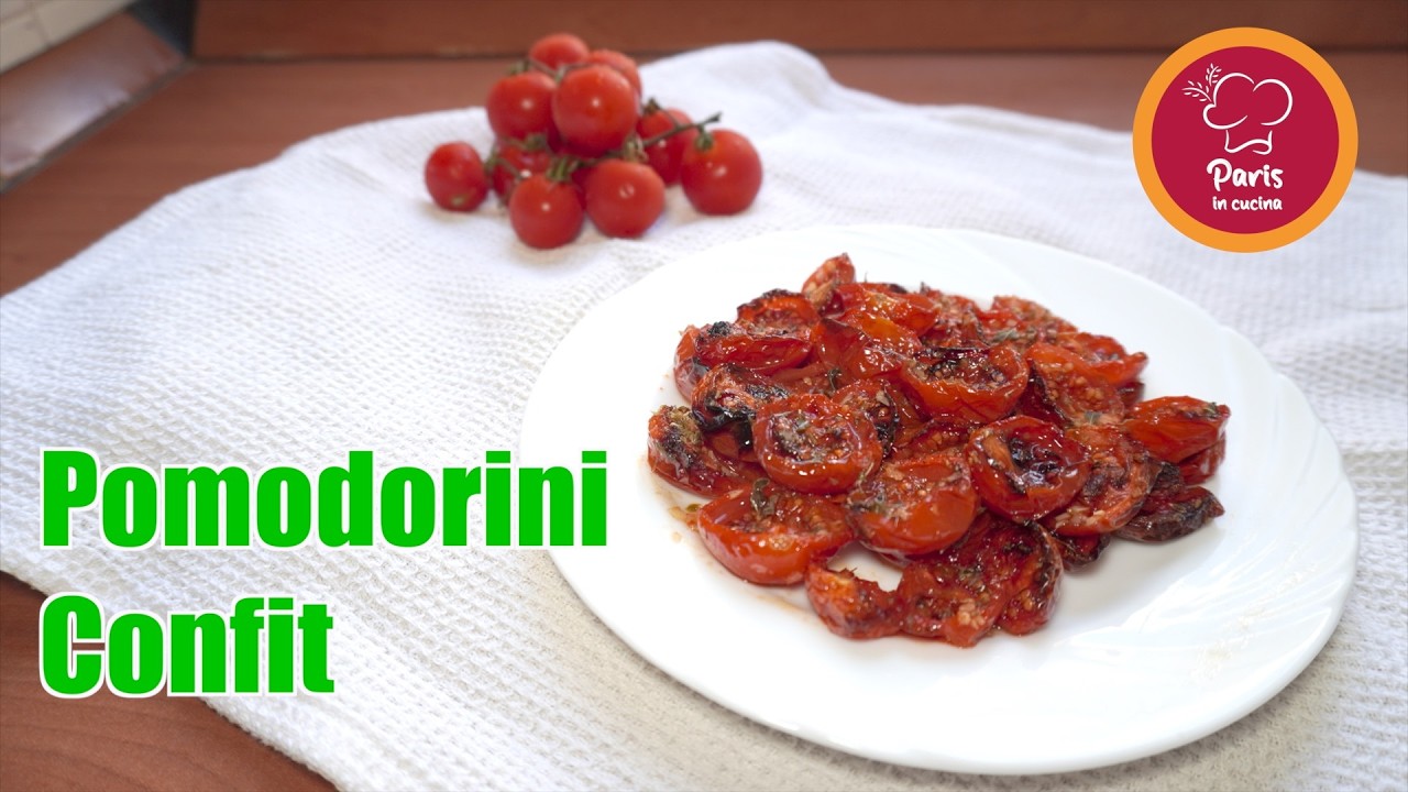Pomodorini Confit in Friggitrice ad aria