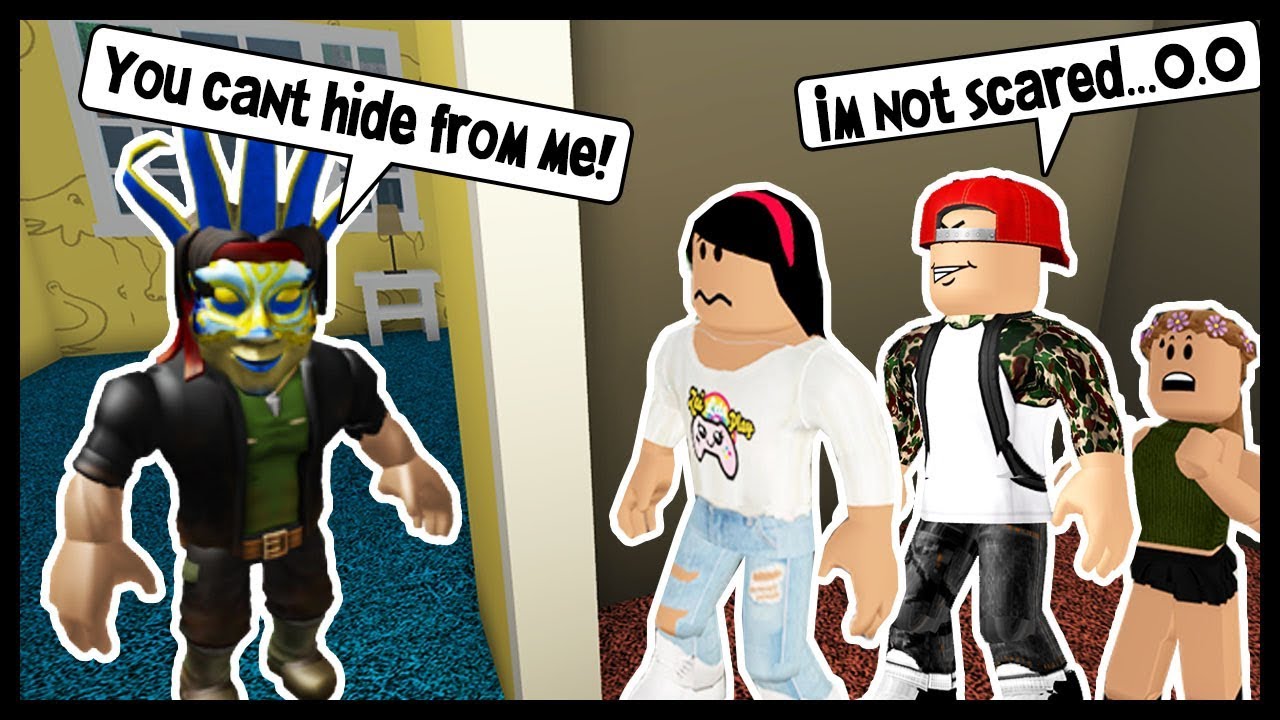 HIDING FROM MY STALKER! MY NEW SECERY BASE! - Roblox