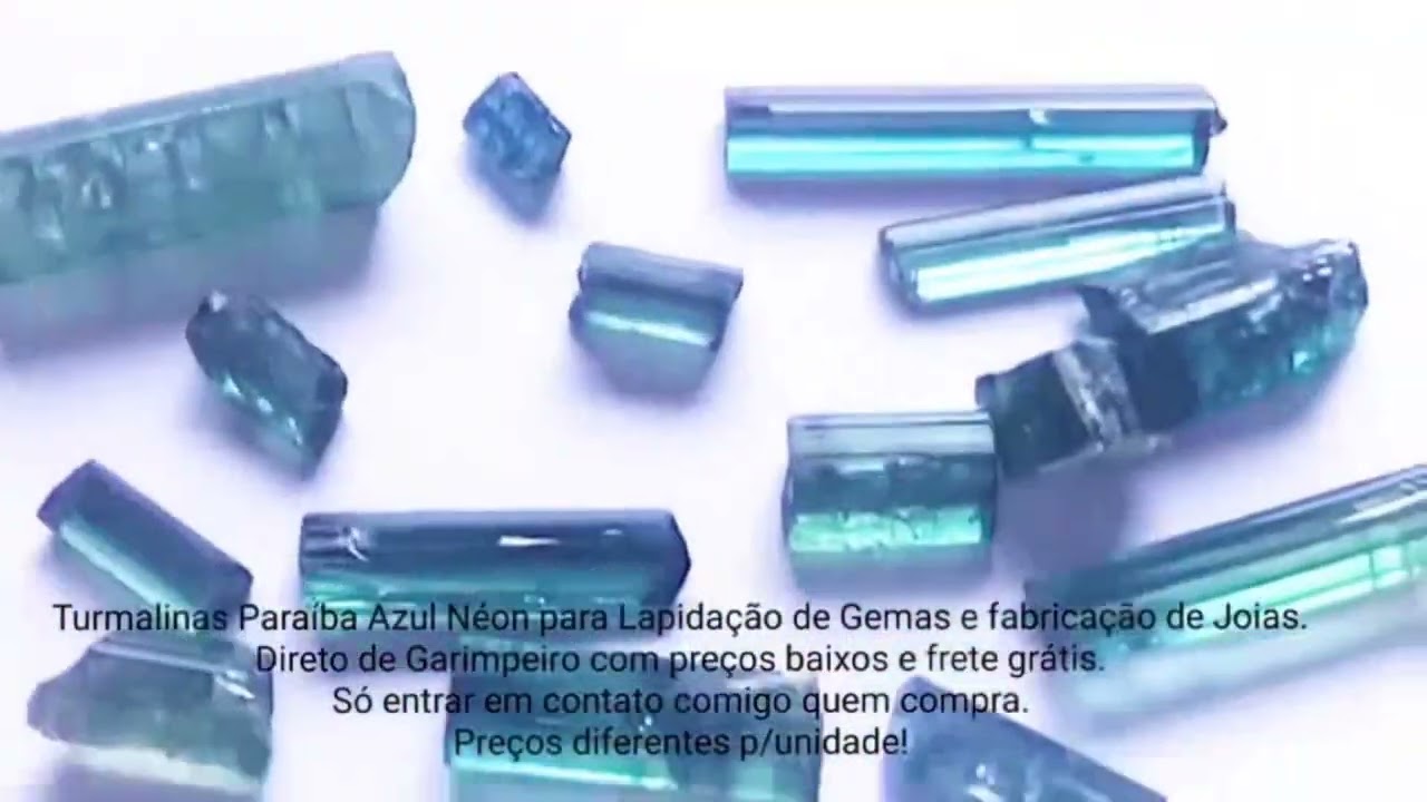 Turmalina da Paraíba Azul de São José da Batalha Preço Baixo Frete Grátis video09 zap 21 98253 -7934