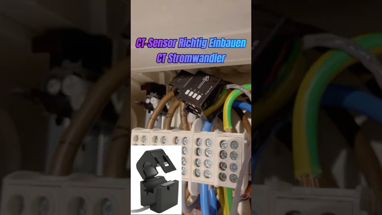 CT Sensor Stromwandler Richtig Montieren Zappi &Uuml;berschussladen