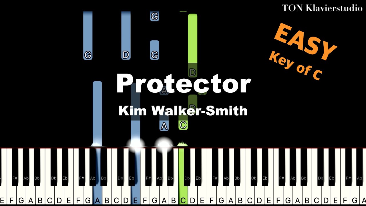 Kim Walker-Smith - Protector (Key of C) | EASY Piano Cover Tutorial
