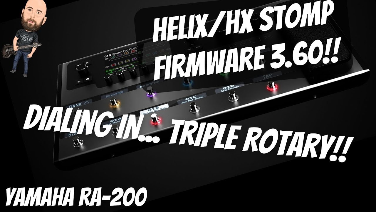 Прошивка Helix 3.60 | Входящий вызов... TRIPLE ROTARY (вращающийся динамик Yamaha RA-200)