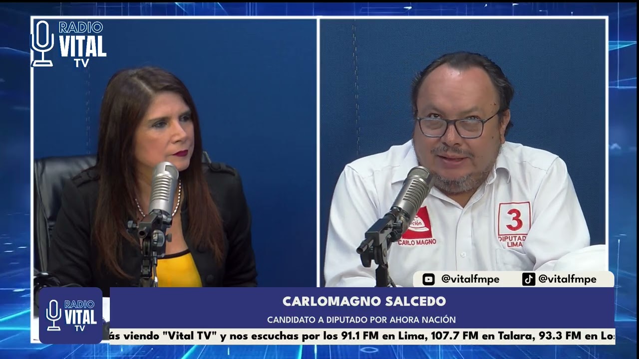 VITAL NOTICIAS - Invitado: Carlomagno Salcedo - Candidato a Diputado por Ahora Nación