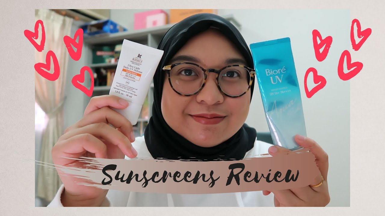 Sunscreen Review: Biore UV Aqua Rich Watery Essence & Kiehl's Ultra Light Daily UV Defense