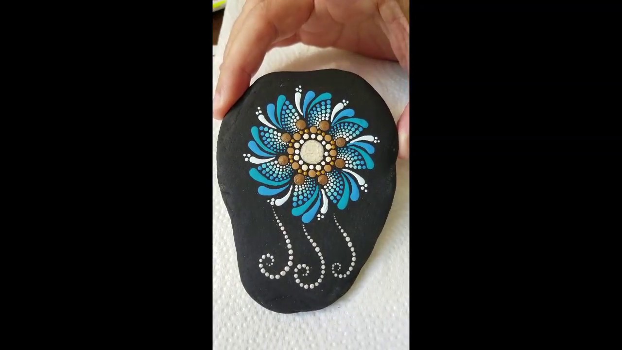 Firework Dot Art ~ Swipe Mandala Painting on Stone with Miranda Pitrone~ 4th of July Art