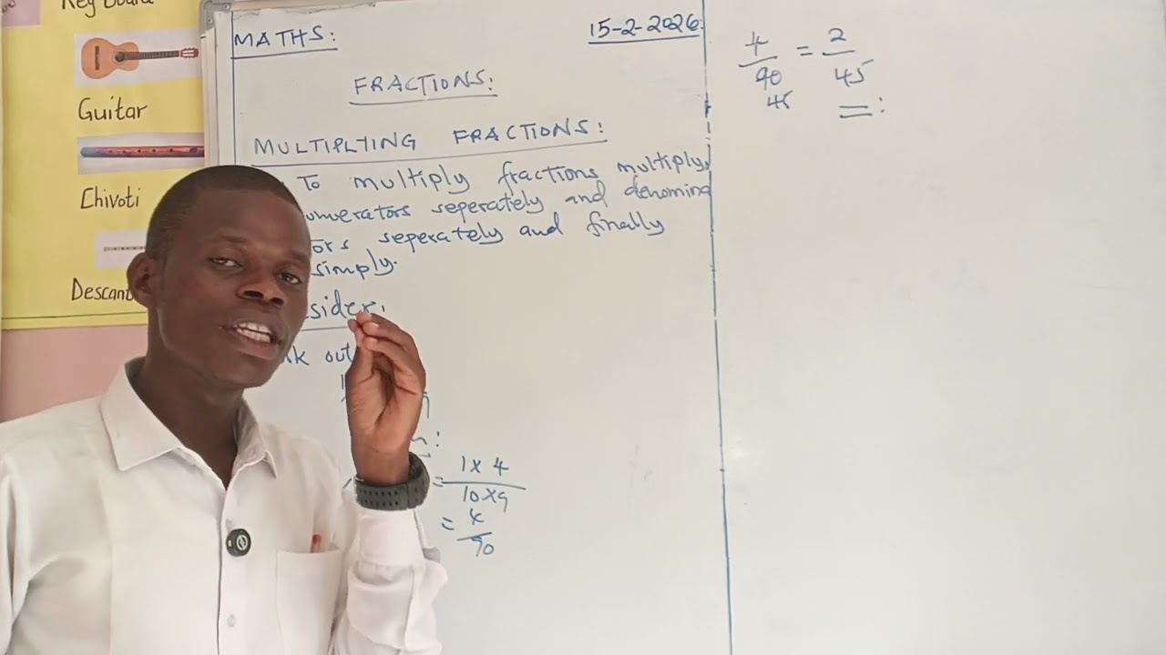 HOW TO MULTIPLY FRACTIONS  - ( FRACTIONS LESSON 4 JSS GRADE 7 MATHEMATICS TOPIC 1 NUMBERS ).