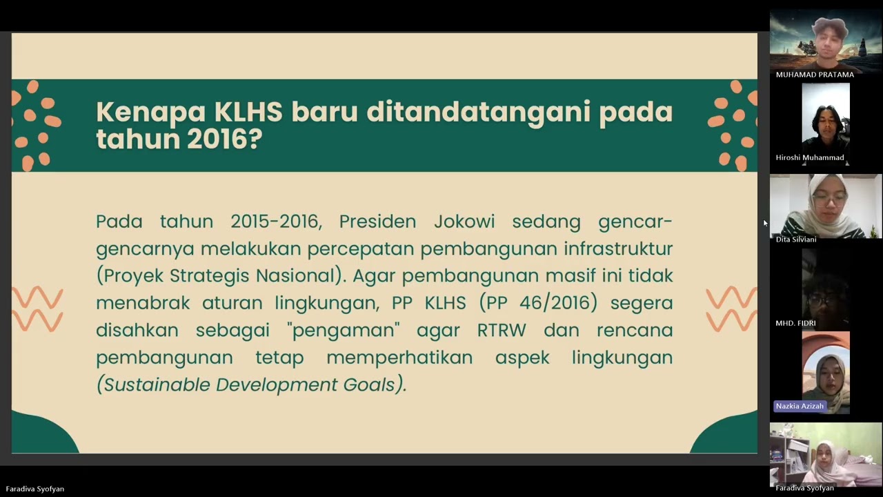 Tugas Kajian Analisis Lingkungan Kelas A: Instrumen perlindungan dan pengelolaan lingkungan hidup