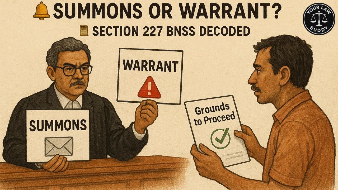 Summons or Warrant? What Happens After Cognizance | Section 227 BNSS Explained