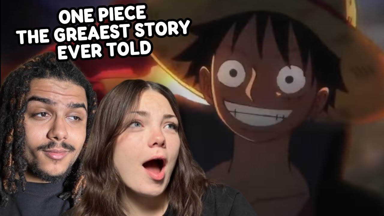 Girlfriend REACTS To One Piece The Greatest Story Ever Told… 😱