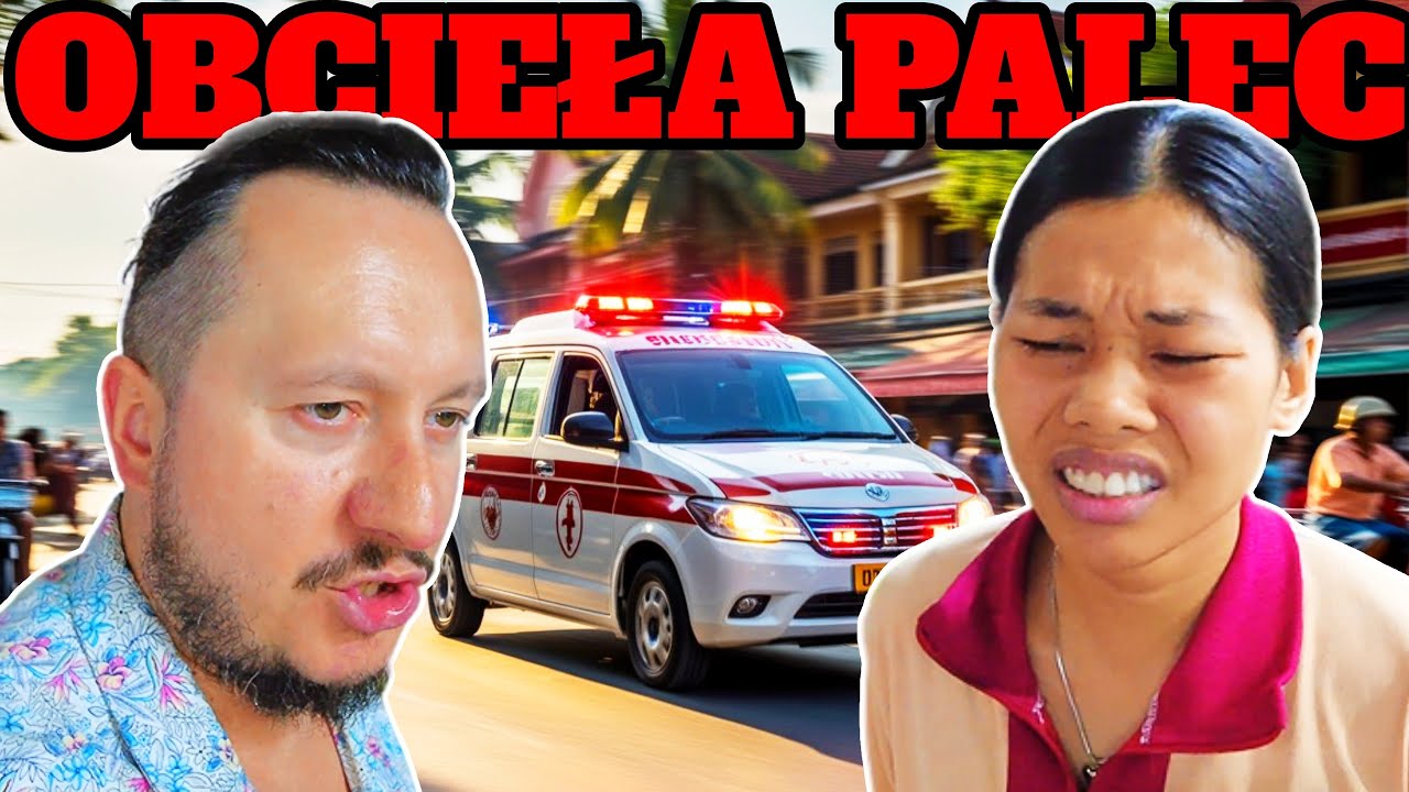 TO STRASZNE! Prawie STRACIŁA PALCA. Wypadek i SZPITAL. Kambodża. Siem Reap.