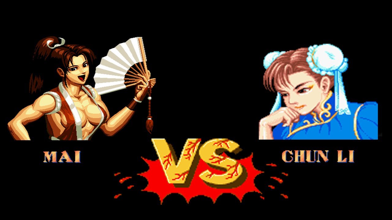 Mugen - KOF vs. Street Fighter - Mai vs. Chun-Li - 不知火舞 vs. 春麗