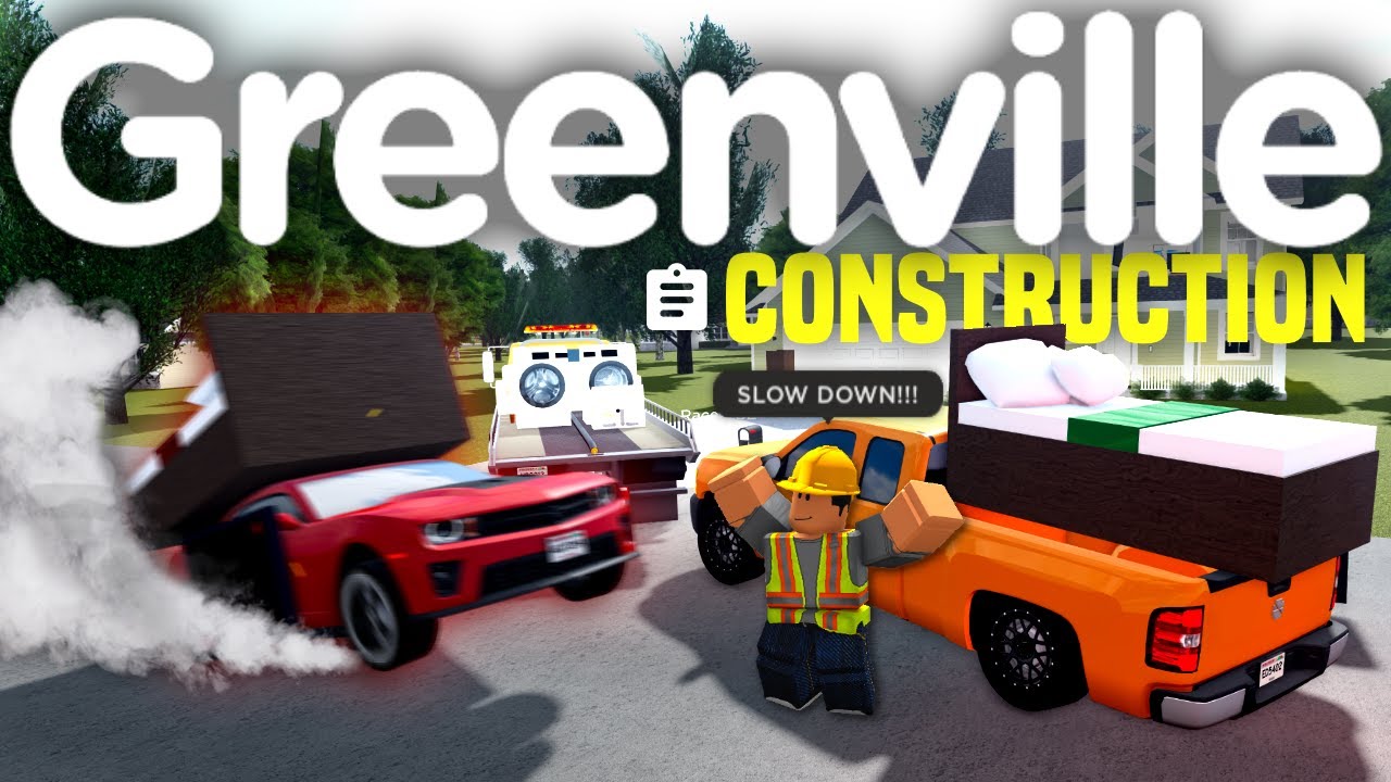 Construction Workers DESTROY House and do WHEELIES Special RP - Roblox Greenville