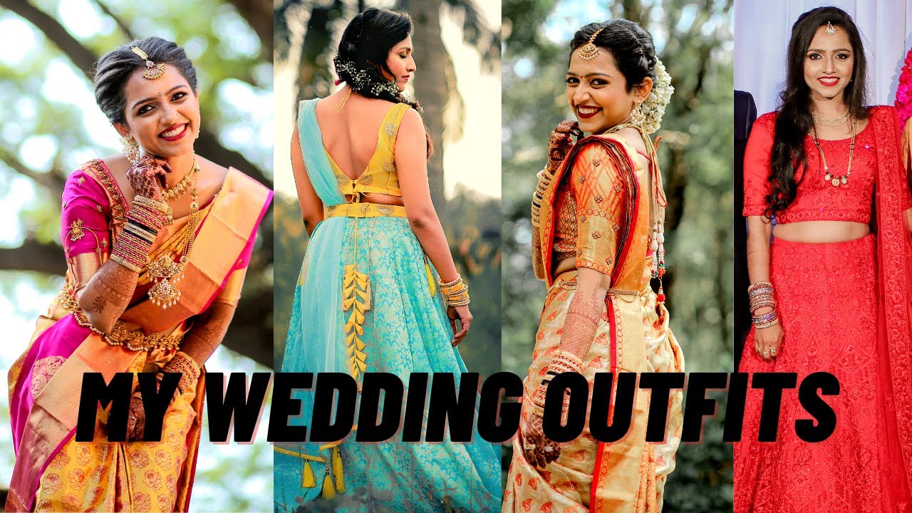 My wedding outfits | ನನ್ನ ಮದುವೆ ಸೀರೆ ಬೆಲೆ ಎಷ್ಟು? | Indian bridal outfit ideas | budget style