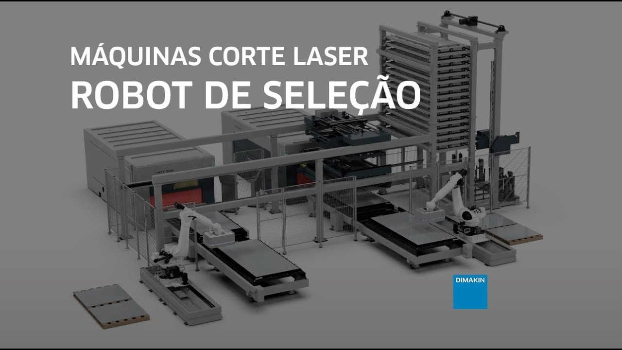 Robot de Seleção Máquinas Corte Laser Automação Industrial