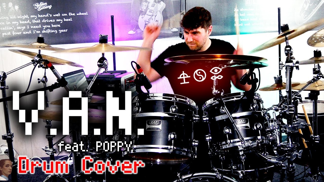 V.A.N - BAD OMENS feat. POPPY - Drum Cover by Sean Brandenburg