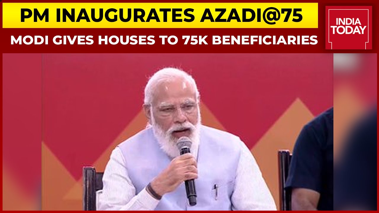 Azadi @75 Event: Modi Hands Over House Keys To 75,000 Beneficiaries Of Pradhan Mantri Awas Yojana