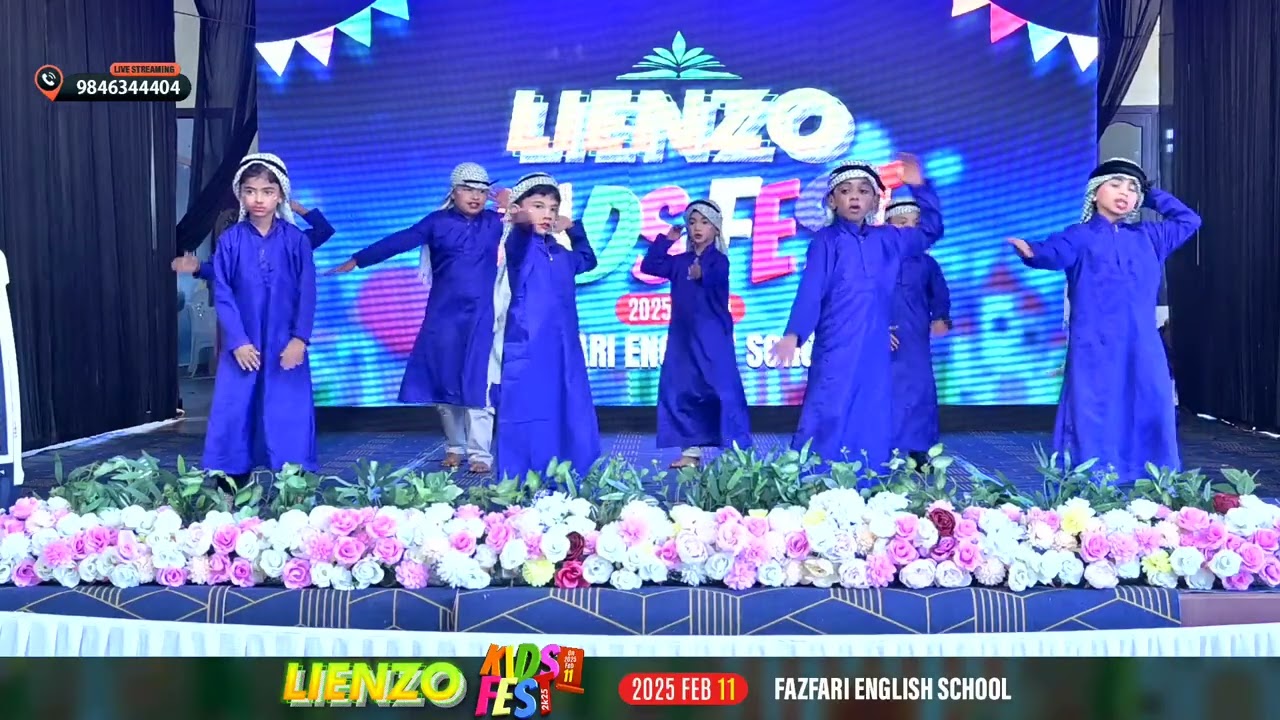 ARABIC DANCE BOYS - LIENZO ||KIDS FEST_2k25 || FAZFARI ENGLISH SCHOOL || 11/02/2025
