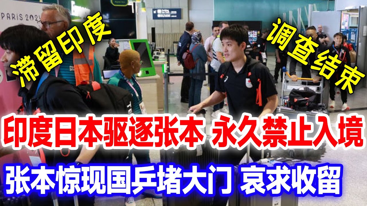 张本滞留印度大结局！印度日本联合驱逐，不准入镜，张本惊现国乒大门口请求收留