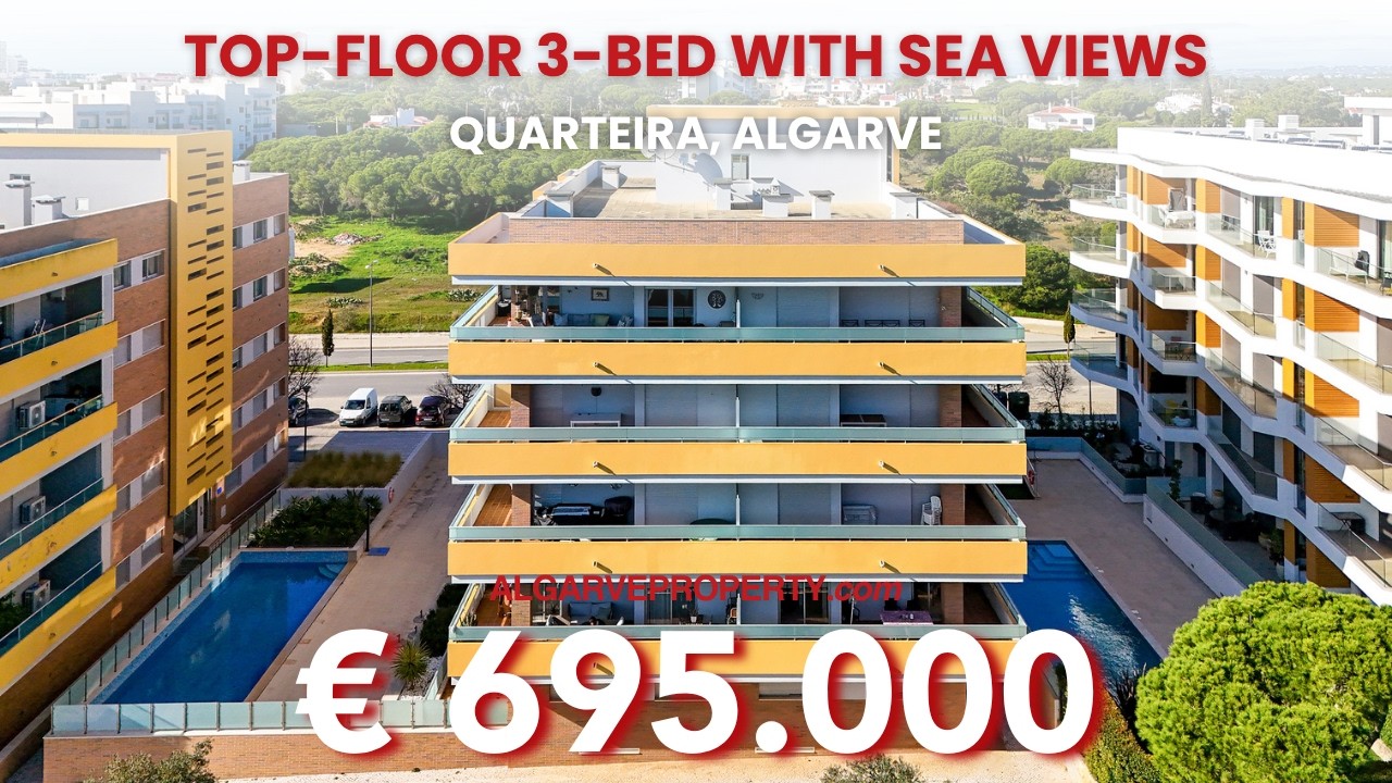 Top-Floor 3-Bedroom Apartment with Panoramic Sea Views,  Forte Novo, Algarve
