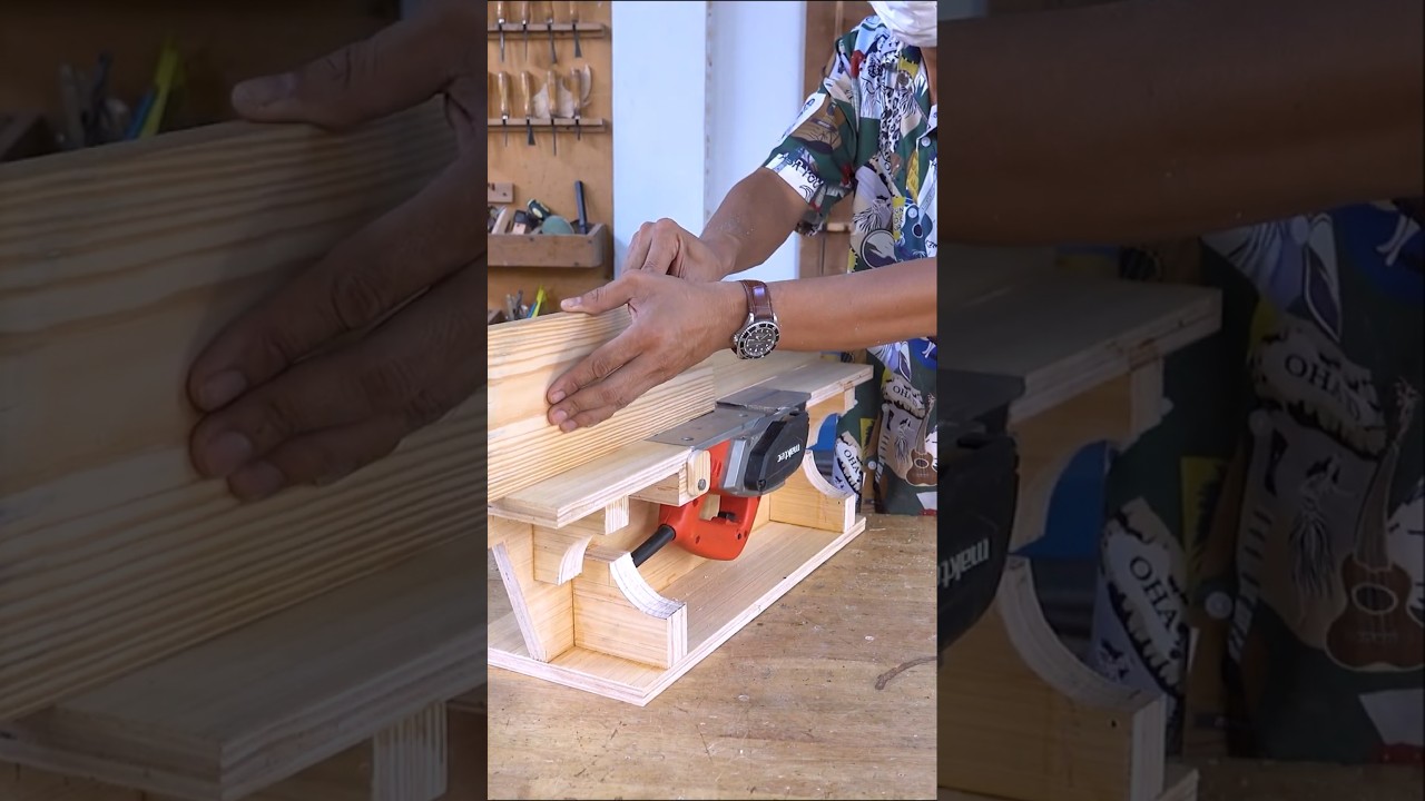 Can I TURN My Electric Planer INTO A Benchtop Jointer? #diysander #wood #woodscraft