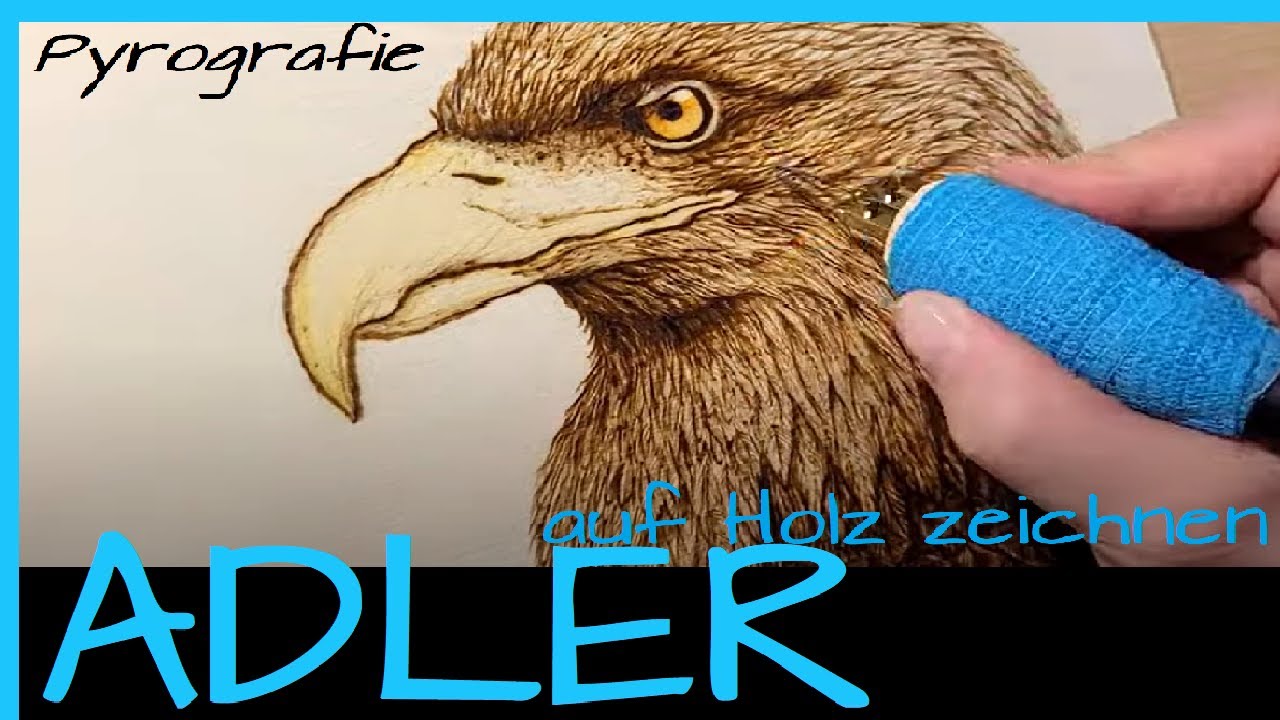 ADLER 🦅 auf Holz gebrannt | Brandmalerei 🔥