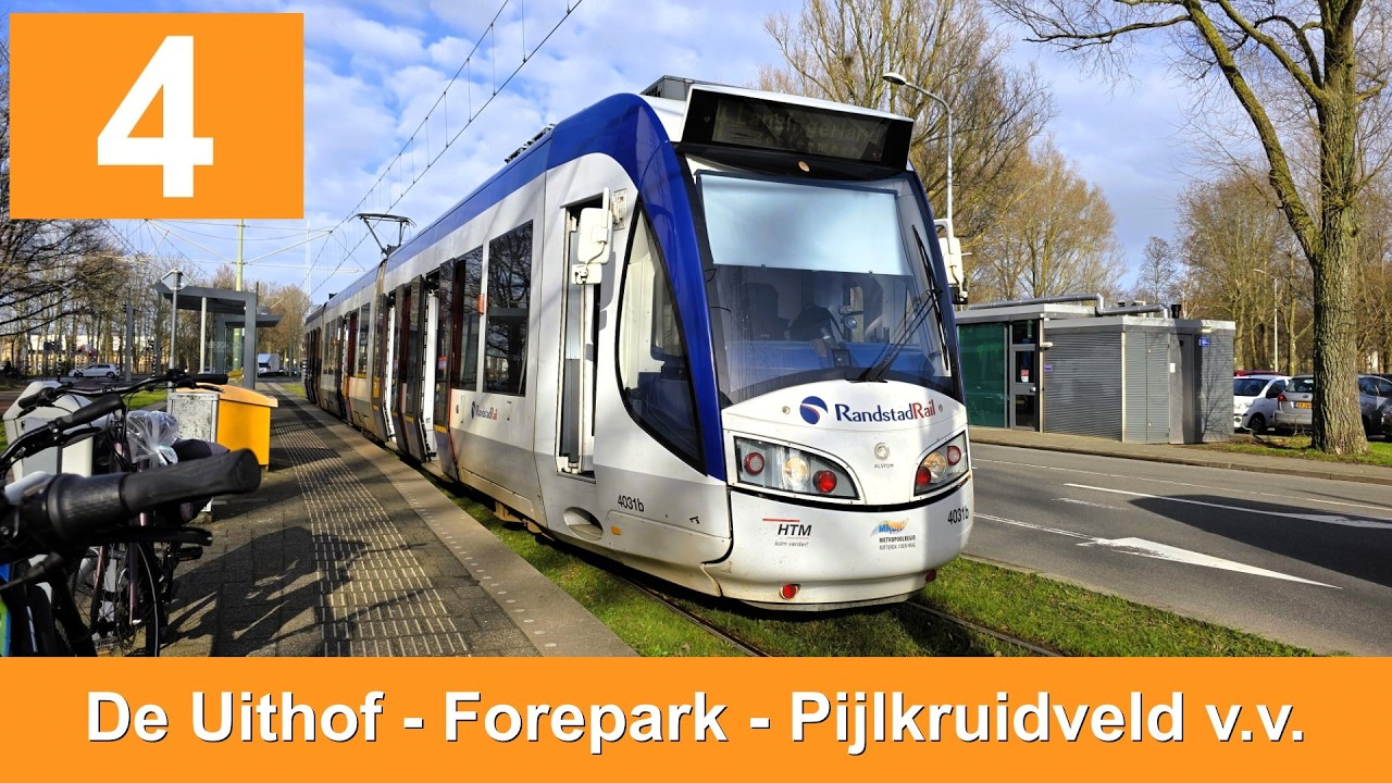HTM RandstadRail 4: Den Haag De Uithof - Forepark v.v. | Bovenleidingbreuk | HTM 4031 | 2026