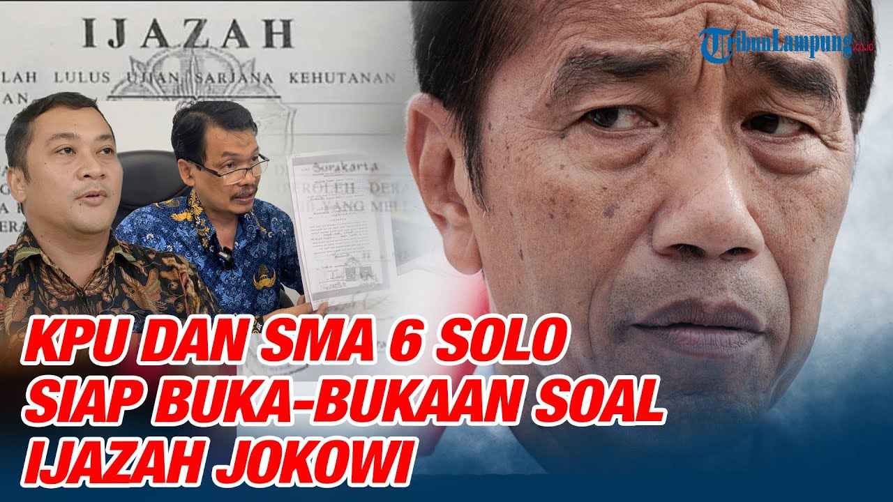 KPU Surakarta dan SMA 6 Solo Siap Buka Data di Persidangan soal Ijazah Jokowi