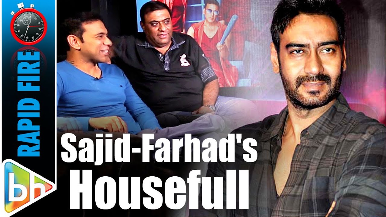 Sajid-Farhad&rsquo;s HOUSEFULL Rapid Fire On SRK | Akshay Kumar | Riteish Deshmukh | Ajay Devgn