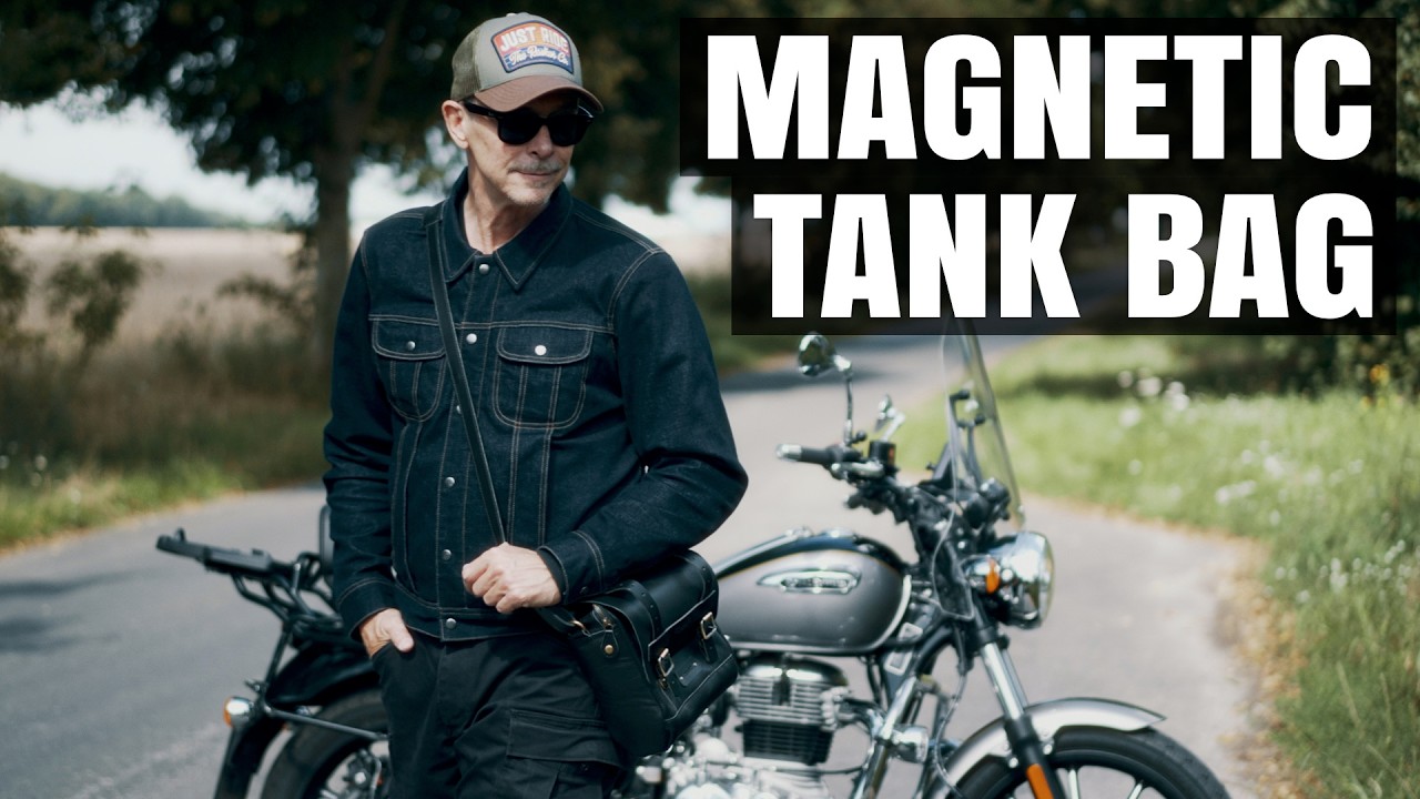 TripMachine Magnetic Vintage Leather Tank & Tail Bag – Ultimate Style & Function