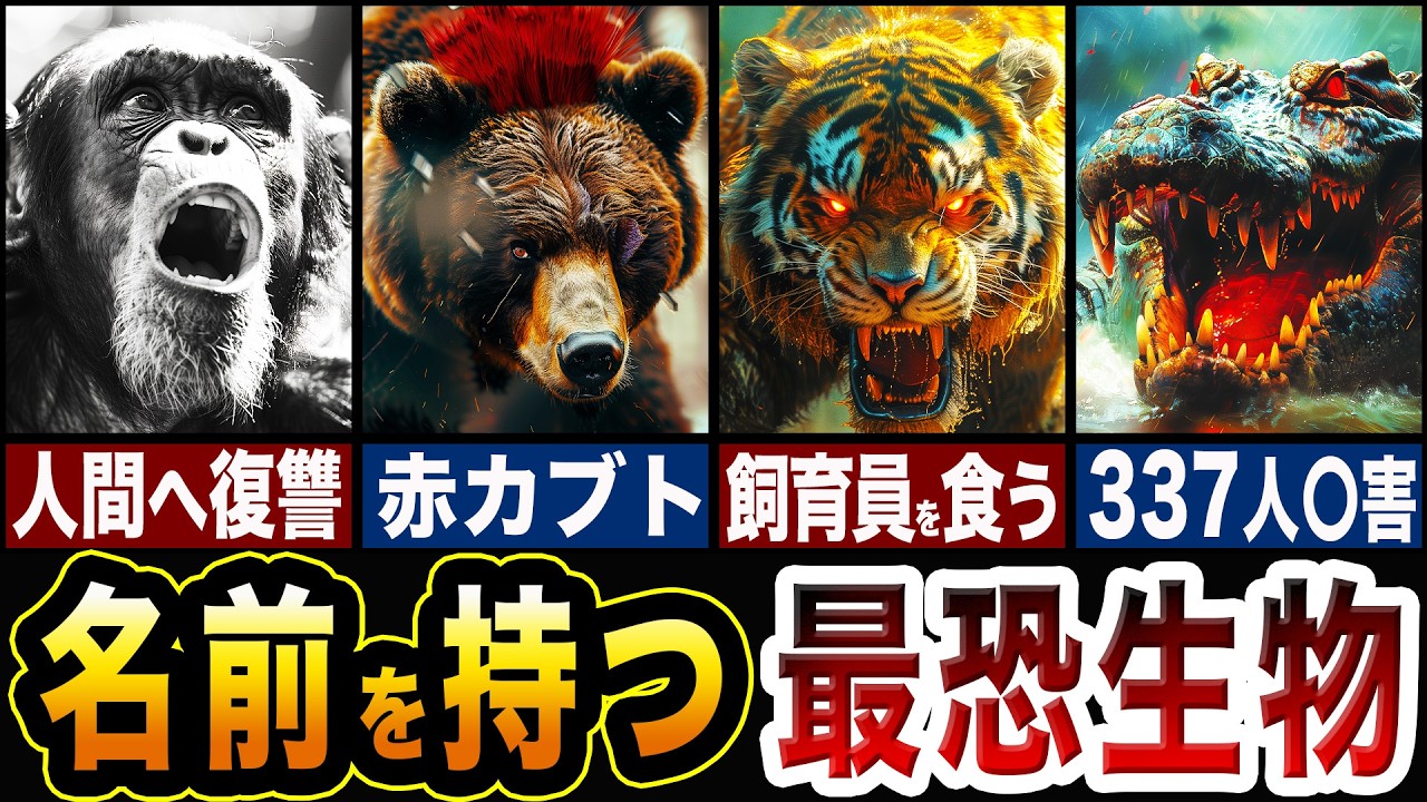 【第２弾!!】個体名を持つ動物たちが規格外すぎる…!!名前を付けられた最強生物５選【ゆっくり解説】