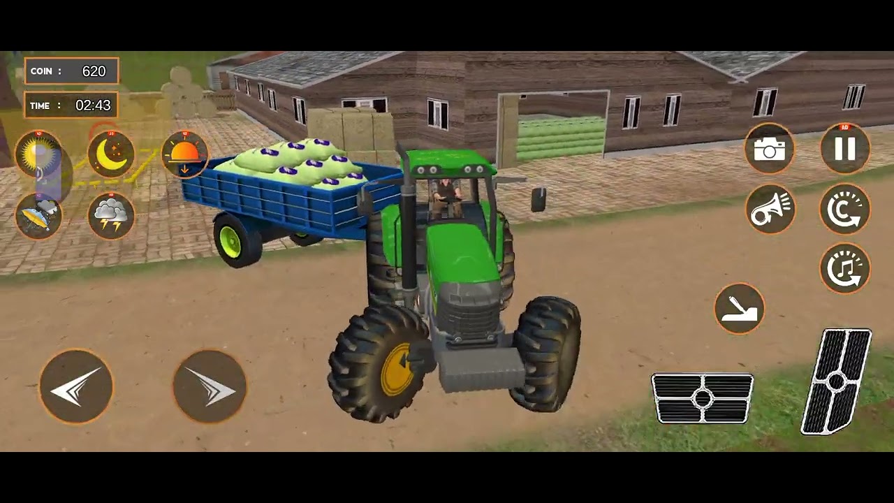 Modern Tractor Farming Driving Simulator 3D - New Tractor Games - Android Gameplay