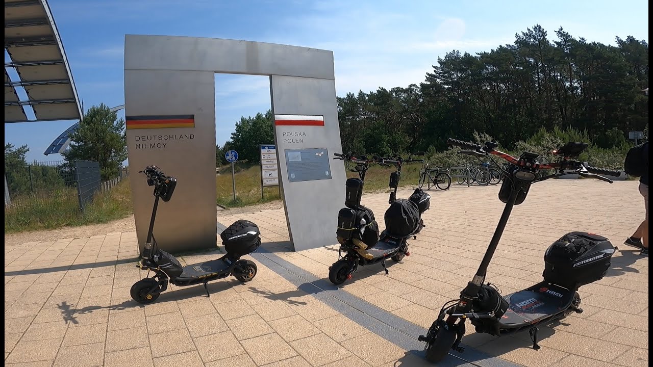 Jedziemy Trasę Świnoujście - Hel  na Hulajnogach🛴 / Euro Velo R10 /     Nami Burn-e 40Ah ⚡Część  1