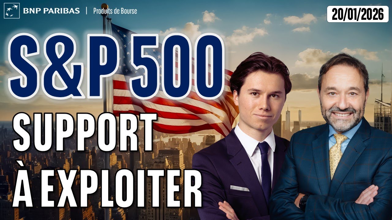 S&P500 : 1er support à exploiter - 100 % Marchés - 20/01/2026