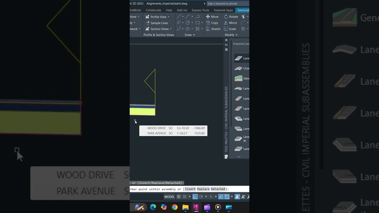 How to Create Assembly and Subassemblies For Road Design in CIvil 3d! #civil3d #engineering #design