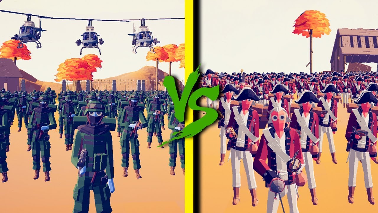 MODERN MILITARY vs RENAISSANCE ARMY - Totally Accurate Battle Simulator TABS