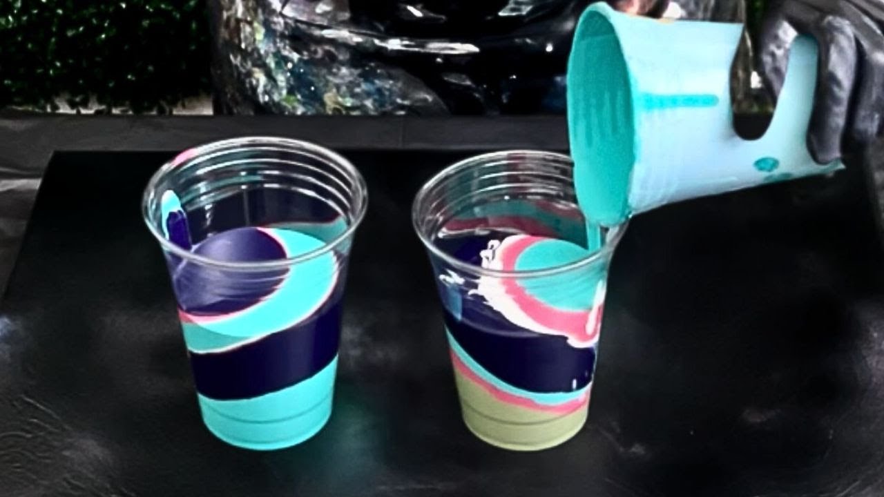 4 Must-Try 🤩Methods to Create Amazing Abstract Acrylic Pour Paintings in 15 Minutes